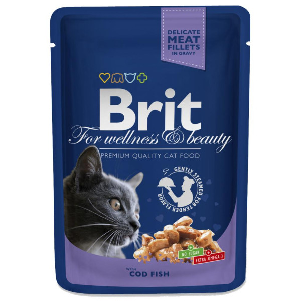 Brit Premium Cat Adult Dorsz 100g