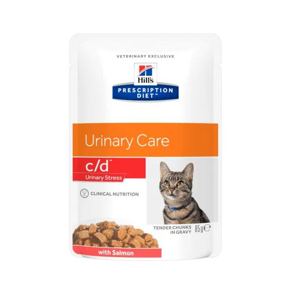 Hill's Prescription Diet c/d Urinary Stress Feline Salmon 85g