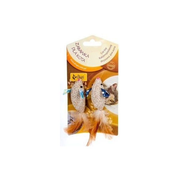 Dingo Zabawka Dla Kota Myszki Organic 2 Sztuki