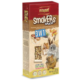 Vitapol Smakers 3w1 Dla Gryzoni I Królika (Orzechowy/Owoce Lasu/Popcorn) 3szt