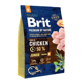 Brit Premium By Nature Junior M Z Kurczakiem 3kg