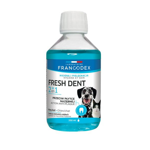 Zolux Francodex Fresh Dent Płyn Do Higieny Jamy Ustnej Dla Psów I Kotów 250ml