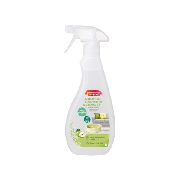 BEAPHAR 2 W 1 Odplamiacz I Neutralizator Zapachów 500ml
