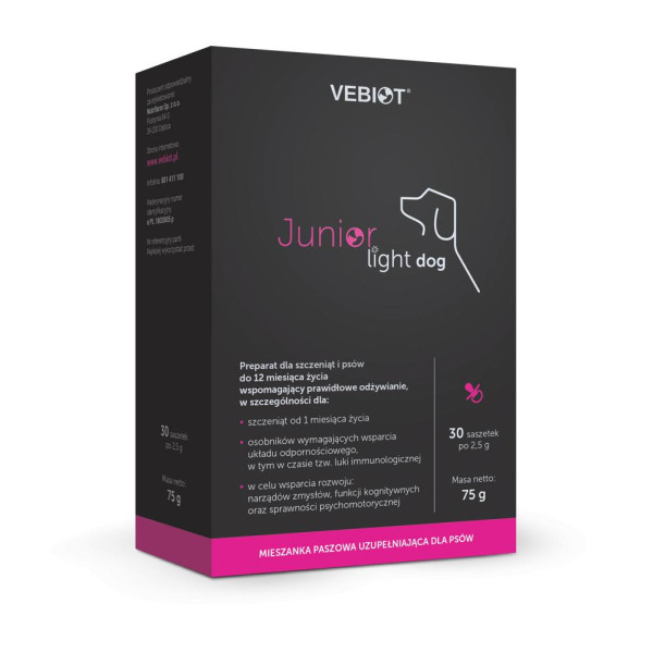 Nutrifarm Sp. Z O.o. Vebiot Junior-Light Dog 30 Saszetek