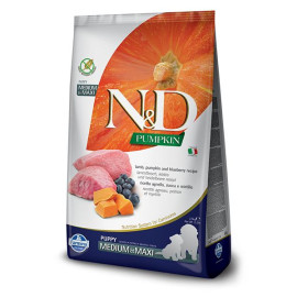 Farmina N&D Pumpkin Grain Free Canine Puppy Medium&Maxi Lamb&Blueberry 12kg
