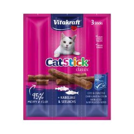 Vitakraft Cat Stick Mini Kabanosy Z Dorszem 3x18g