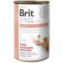 Brit Grain Free Veterinary Diet Dog Renal Tuńczyk, Łosoś I Groszek 400g