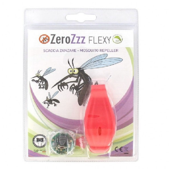 Savifin Srl ZEROZzz FLEXY Odstraszacz Komarów Czerwony