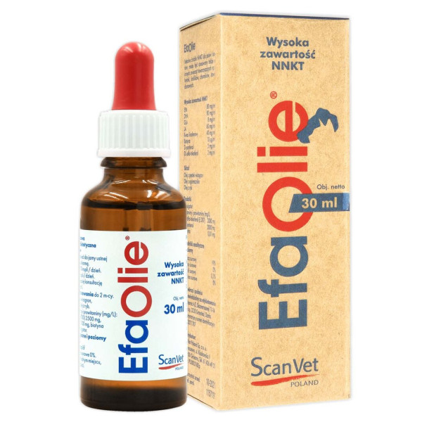 Scanvet EFA Olie Preparat Na Choroby Skóry 30ml