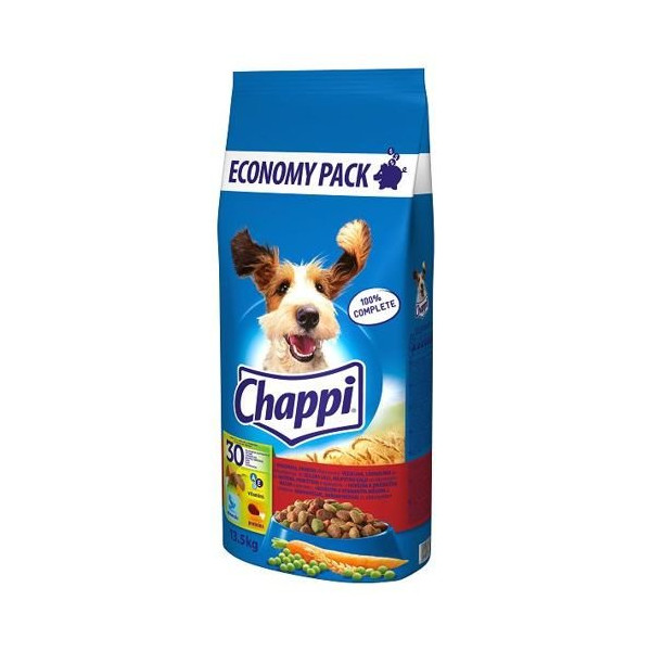 Chappi Sucha Karma Dla Psów Z Wołowiną, Drobiem I Warzywami 13,5kg