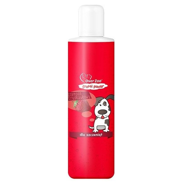 OVER ZOO Szampon Frutti Power Truskawkowy Dla Szczeniąt 200ml