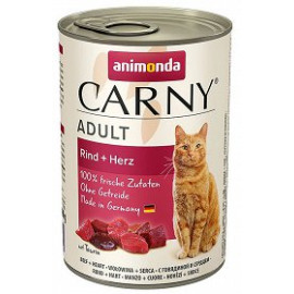 Animonda Cat Carny Adult Wołowina I Serca 400g