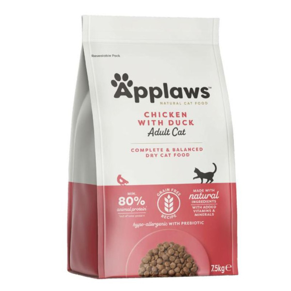 APPLAWS Complete Dry Adult Chicken With Duck 7,5kg