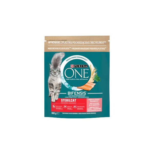 Purina One Cat Sterilcat Karma Z Łososiem Dla Kota 800g