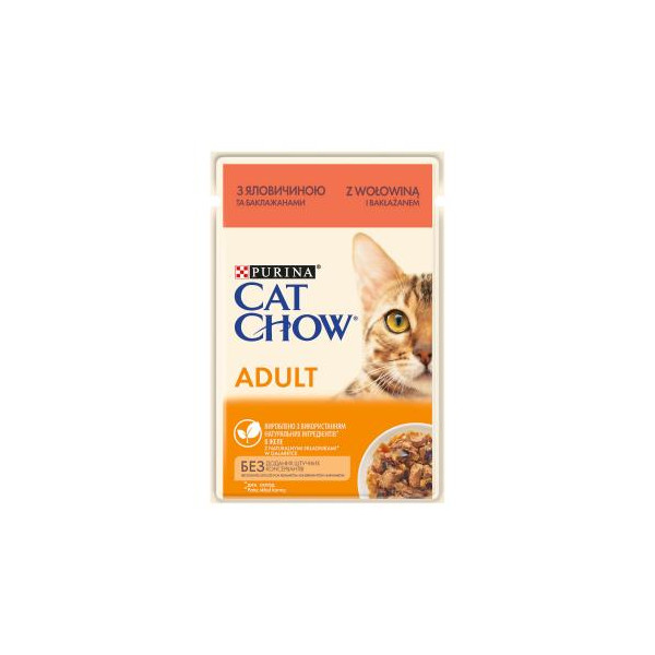 Purina Cat Chow Adult Wołowina Z Bakłażanem 85g