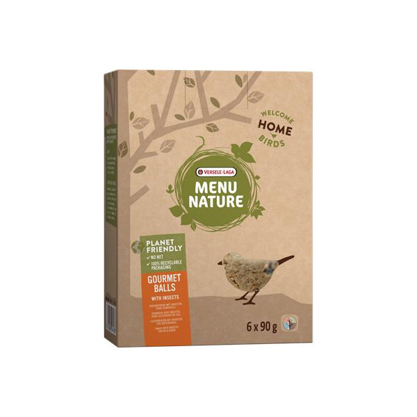Versele-Laga Menu Nature Gourmet Balls With Insects 6x90g