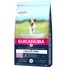 Eukanuba Puppy&Junior Small/Medium Grain Free Łosoś 3kg