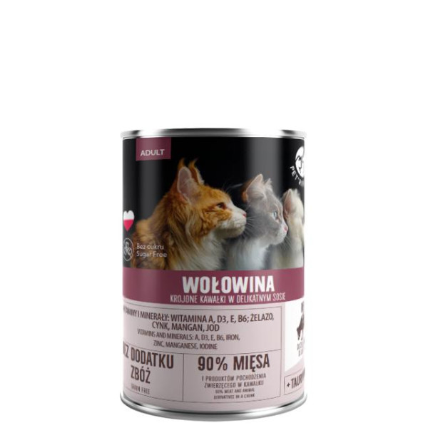 PetRepublic Wołowina Krojone Kawałki W Delikatnym Sosie 400g