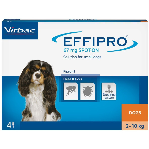 EFFIPRO  Spot-On pies S 2-10 kg (pipeta 4 x 0,67ml)