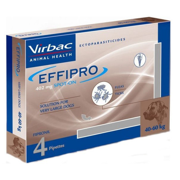 EFFIPRO  Spot-On pies XL 40-60 kg (pipeta 4 x 4,02ml)