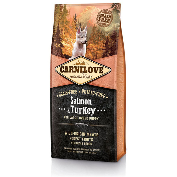 Carnilove Salmon & Turkey For Large Breed Puppy 1,5kg