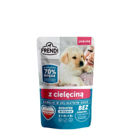 Frendi- Junior, Kawałki w delikatnym sosie z cielęciną 100g