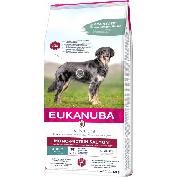 Eukanuba Daily Care Adult Mono-Protein Salmon 12kg