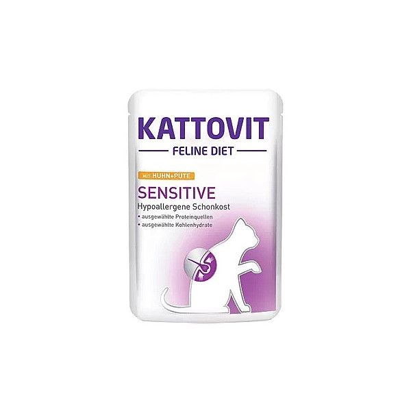 Kattovit Sensitive Kurczak Z Indykiem 85g