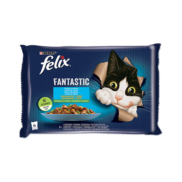Felix Fantastic Wiejskie Smaki W Galaretce Z Łososiem I Pstrągiem 4x85g