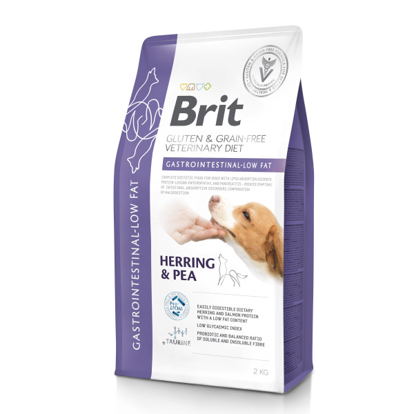 Brit GF Veterinary Diets Dog Gastrointestinal-Low Fat 2kg
