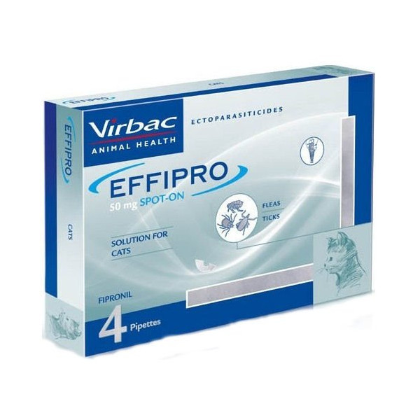 Virbac Effipro Spot-On Dla Kotów 4x0,5ml