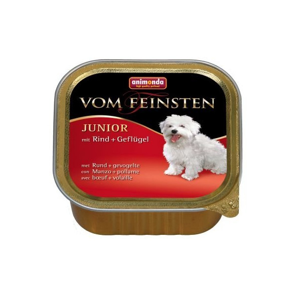 Animonda Dog Vom Feinsten Junior Wołowina Z Drobiem 150g
