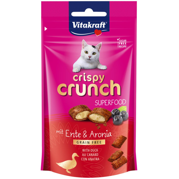 Vitakraft Crispy Crunch Z Kaczką I Aronią Dla Kota 60g